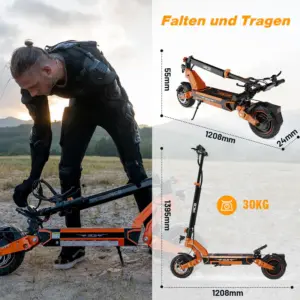 RCB D7 Adult Electric Scooter - Image 8