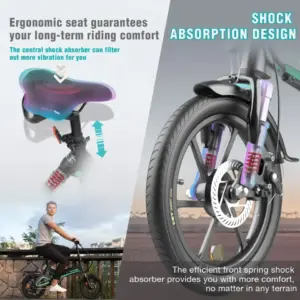 HITWAY BK2 Electric Folding Bike 350W 36v - Image 5